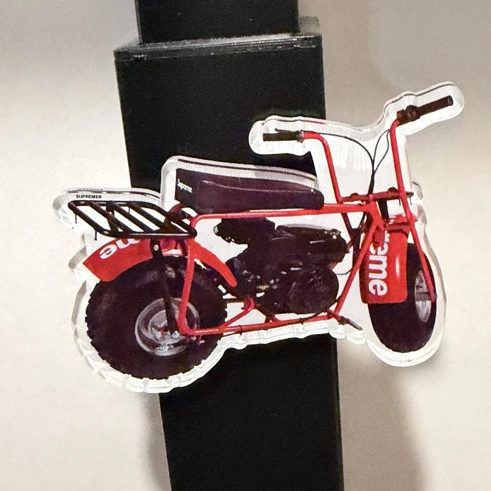 Supreme Mini Bike Coated Acrylic‎ Magnet Tool Box Fridge Magnet Moto
